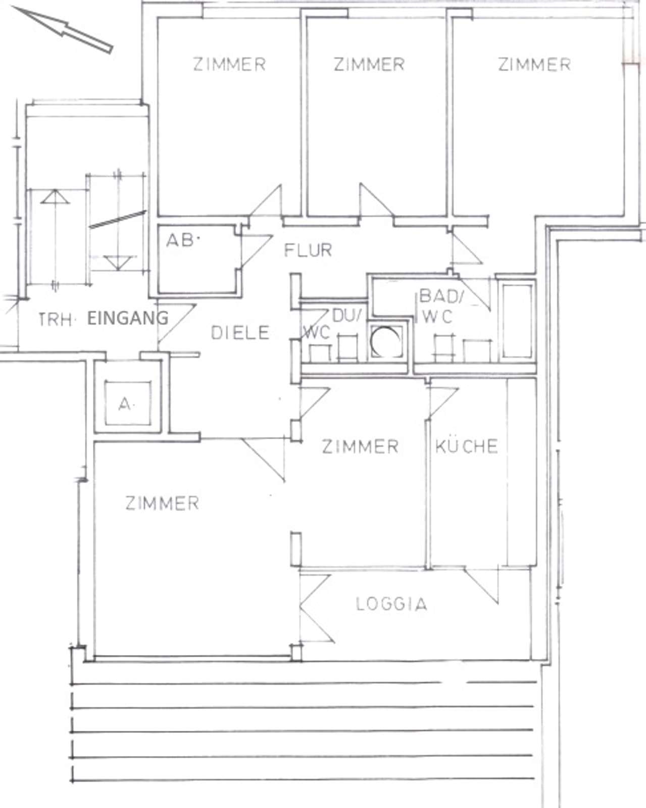 5-Zimmer-ETW mit Panoramablick und herrlicher Loggia in Waldrandnähe des oberen Ostviertels