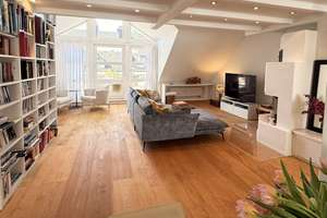 Exklusive Dachgeschoss-Maisonette-Wohnung mit Haus-im-Haus-Charakter in Bestlage nahe Menterschwaige – Die vollständige Adresse der Immobilie erhältst du vom Anbieter., 81545 Harlaching, München – Vorschaubild 3