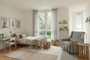 Lichterfelde. Grün. Sonnig. Zuhause. Helle 3 Zi. - großer Südbalkon - Gä-WC - großzügiger Grundriss – Die vollständige Adresse der Immobilie erhältst du vom Anbieter., 12203 Lichterfelde, Berlin – Vorschaubild 9