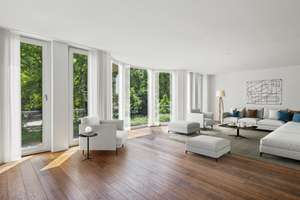 Stadtwohnung mit Blick in den Hofgarten