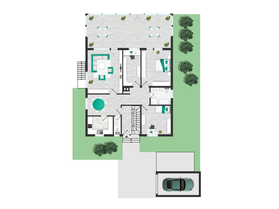 Erdgeschoss 4 Zimmer