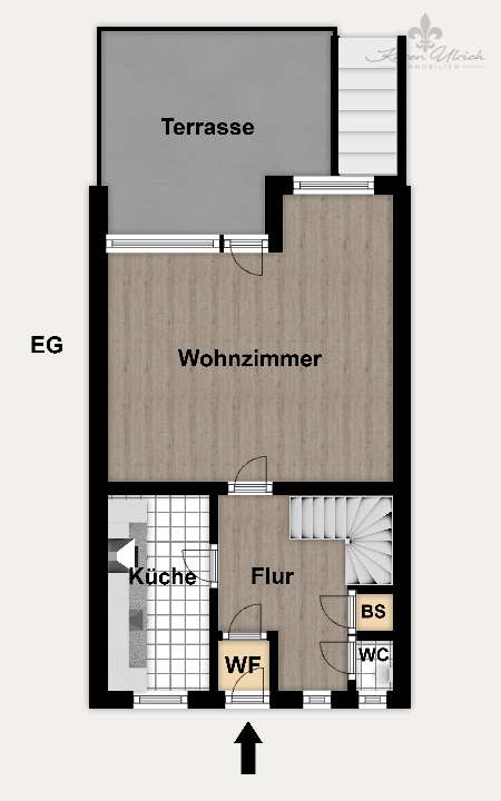 Grundriss Farbig - EG