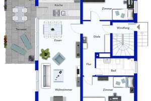 **Moderne Familien-Oase: Traumhaus mit Smart Home-Technologie!** – Die vollständige Adresse der Immobilie erhältst du vom Anbieter., 72766 Sondelfingen, Reutlingen – Vorschaubild 5