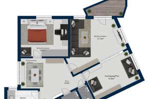 Wohnen mit Weitblick – 3-Zimmer-Eigentumswohnung im 13. Obergeschoss des „Salute“ – Die vollständige Adresse der Immobilie erhältst du vom Anbieter., 70565 Fasanenhof, Stuttgart – Vorschaubild 19