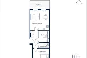Neubau ! 2 Zimmer Wohnung - 2 Bedroom Apartment with Kitchen and Balcony New built !! – Rummelsburgerstrasse 108, 10319 Friedrichsfelde, Berlin – Vorschaubild 9