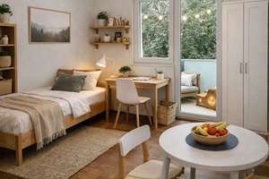 Ab sofort verfügbar: WG-Zimmer in Top-Lage Ludwigsburg am Salonwald mit Balkon – Die vollständige Adresse der Immobilie erhältst du vom Anbieter., 71638 Süd, Ludwigsburg – Vorschaubild 1