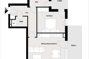 WE3.1 | Neuwertige 2-Zimmer-Wohnung mit EBK, Balkon und Loggia im Palais Candis. Frei. – Die vollständige Adresse der Immobilie erhältst du vom Anbieter., 93055 Ostenviertel, Regensburg – Vorschaubild 17