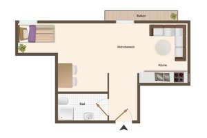 ERBPACHT! 1-Zimmer Wohnung mit Balkon und grüner Aussicht – Die vollständige Adresse der Immobilie erhältst du vom Anbieter., 81543 Untergiesing, München – Vorschaubild 5