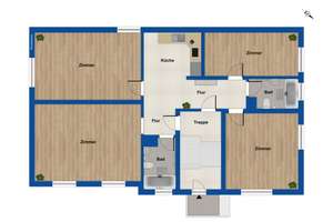Modernisierte, vermietete 4-Zimmer-Wohnung in Augsburg im Bleich und Pfärrle – Die vollständige Adresse der Immobilie erhältst du vom Anbieter., 86152 Bleich und Pfärrle, Augsburg – Vorschaubild 6
