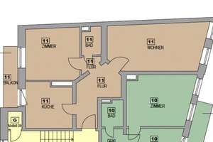 Vermietete 2-Zimmer-Altbauwohnung mit Balkon in gefragter Kieler Lage – ideale Kapitalanlage! – Die vollständige Adresse der Immobilie erhältst du vom Anbieter., 24114 Südfriedhof, Kiel – Vorschaubild 2