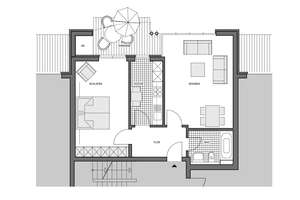 Helle 2 Zimmer Wohnung mit Terrasse & Garten unweit vom Obersee – Loheide 5, 33609 Jöllenbeck, Bielefeld – Vorschaubild 16