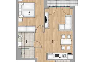 Vollmöblierte 2-Raum-Wohnung im modernen Neubau! – Hans-Driesch-Straße 62, 4179 Leutzsch, Leipzig – Vorschaubild 2