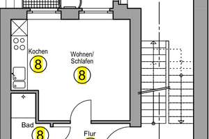 Schöne vollständig renoviert und möblierte Wohnung in unmittelbarer Nähe zur RWTH – Königstraße 62, 52064 Lindenplatz, Aachen – Vorschaubild 9