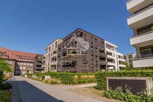 Riversideplatz Erlangen: Helle 3-Zimmer-Wohnung mit 30 m² Dachterrasse und 2 TG-Stellplätzen – 91052 Rathausplatz, Erlangen – Vorschaubild 2