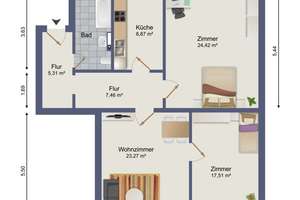 3 Zimmer Wohnung im Herzen von Nürnberg – Spittlertorgraben 35, 90429 Himpfelshof, Nürnberg – Vorschaubild 16
