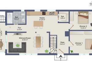 Leben. Lachen. Strom sparen. Ihr neues Zuhause in Friedrichstal – Die vollständige Adresse der Immobilie erhältst du vom Anbieter., 76297 Stutensee – Vorschaubild 23
