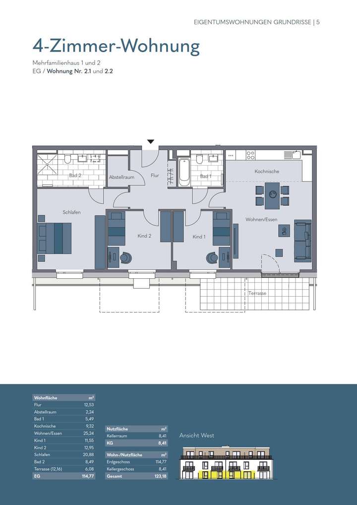 Grundriss 2.1 und 2.2