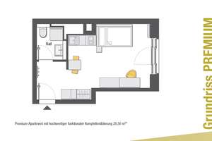 Wunderschönes möbliertes Apartment -Nähe Uni und Innenstadt – Steubenplatz 9-11, 64293 Mitte, Darmstadt – Vorschaubild 4