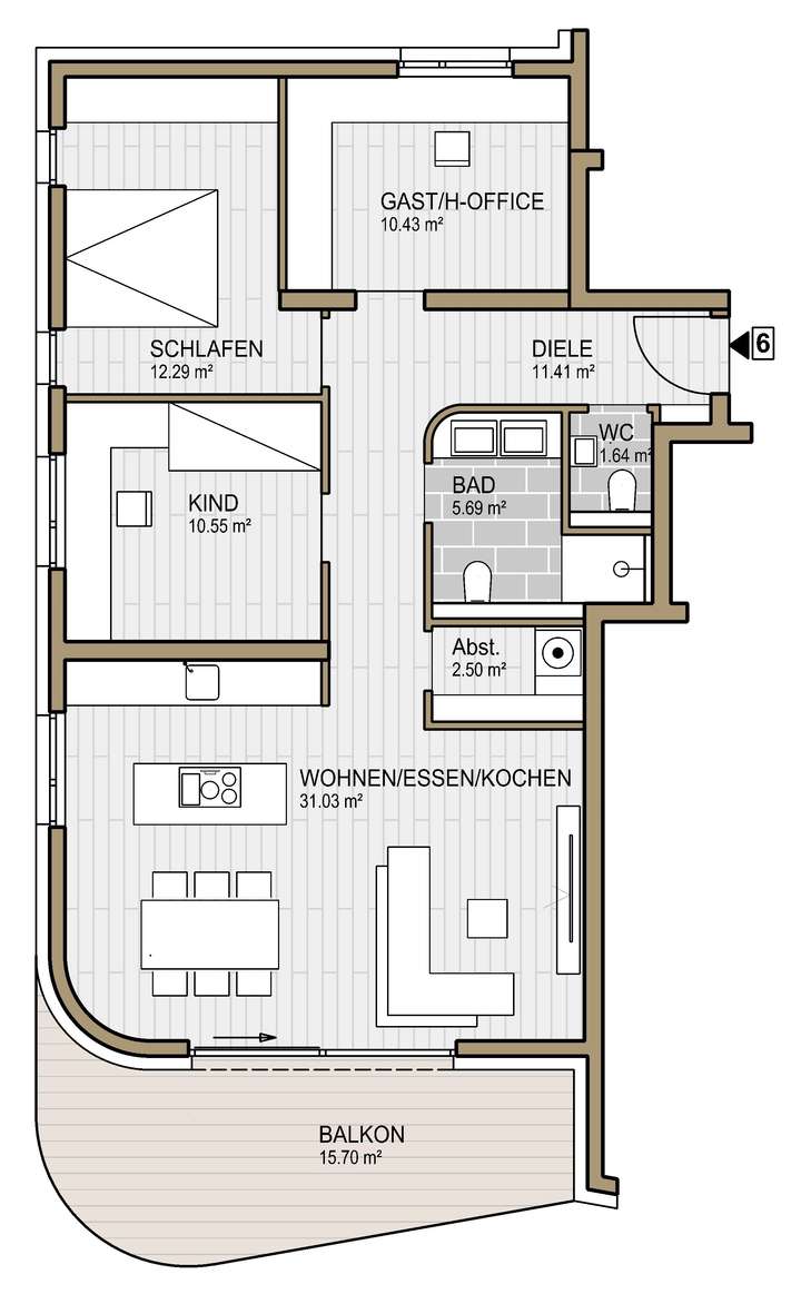 Grundriss Wohnung 03