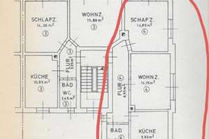 Helle 2,5 Zimmer-Wohnung in Augsburg-Pfersee, renoviert mit Einbauküche / großem Speicherraum – Die vollständige Adresse der Immobilie erhältst du vom Anbieter., 86157 Pfersee-Nord, Augsburg – Vorschaubild 8