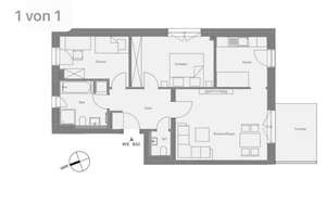 Schwabing-West: Helle 3-Zimmer-Wohnung mit Balkon – Hörwarthstraße 39, 80804 Am Luitpoldpark, München – Vorschaubild 12