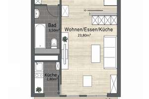 Komplett renoviertes möbliertes helles Apartment mit Loggia, Panoramablick & Pool zur Mitbenutzung – Drygalski-Allee 118, 81477 Solln, München – Vorschaubild 14