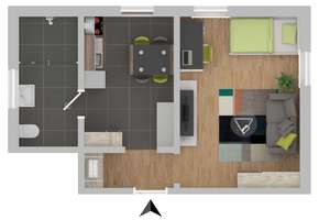 Gemütliche 2-Zimmer-Wohnung in ruhiger Lage – 84104 Rudelzhausen – Vorschaubild 10
