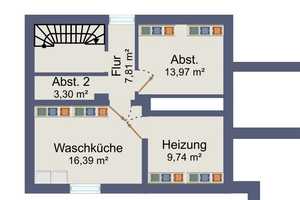 Saniertes Einfamilienhaus mit neu gebauter Einliegerwohnung in Südlage mit ca. 575 m²  Grund – München – Vorschaubild 4