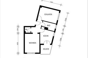 Gut geschnittene 2-Zimmer-Wohnung mit Balkon in Duisburg-Mittelmeiderich – Augustastraße 36, 47137 Mittelmeiderich, Duisburg – Vorschaubild 2