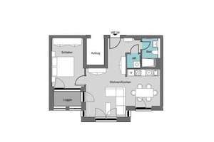Wohnen im Neubau: Moderne 2-Zimmer-Wohnung mit Loggia – Kreuzstraße 23, 4103 Zentrum-Ost, Leipzig – Vorschaubild 9