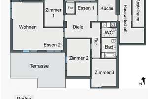 Exklusive Bungalow-Wohnung in Toplage am Geigersberg (KA-Durlach) – unverbaubarer Blick in die Natur – Die vollständige Adresse der Immobilie erhältst du vom Anbieter., 76227 Durlach, Karlsruhe – Vorschaubild 8
