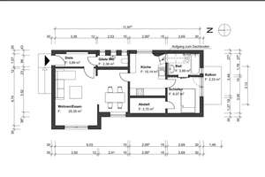 Zentral, trotzdem ruhig, möbliert, mit Balkon, Premiumküche - Möblierte 2- Zimmer-Wohnung mit Flair – Daniel-Schürmann-Straße 3, 42853 Mitte, Remscheid – Vorschaubild 9