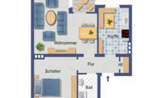 Zuhause mit zwei Zimmern in Düsseldorf Unterrath – 40472 Unterrath, Düsseldorf – Vorschaubild 2