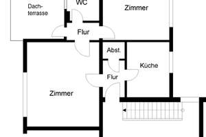Dachterrasse! Renovierte 2-Zimmer-Wohnung im schönen Langerfeld – Schlesische Str. 1, 42389 Langerfeld-Beyenburg, Wuppertal – Vorschaubild 2
