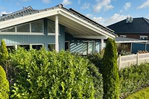 Gepflegtes Holzhaus/Bungalow, 109 m², KFW 40+, sehr energiesparend, Bj. 2017 mit 3 Zi. in Harsefeld – Die vollständige Adresse der Immobilie erhältst du vom Anbieter., 21698 Harsefeld – Vorschaubild 6