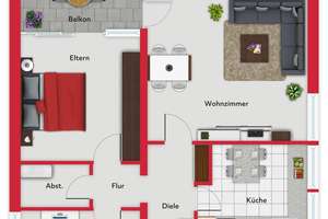 Gepflegte 3-Zimmer-Wohnung in zentraler Lage mit Garage – Die vollständige Adresse der Immobilie erhältst du vom Anbieter., 26129 Eversten, Oldenburg (Oldenburg) – Vorschaubild 19