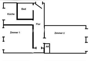 Tauschwohnung: 2 Zimmer Wohnung gegen 3-4