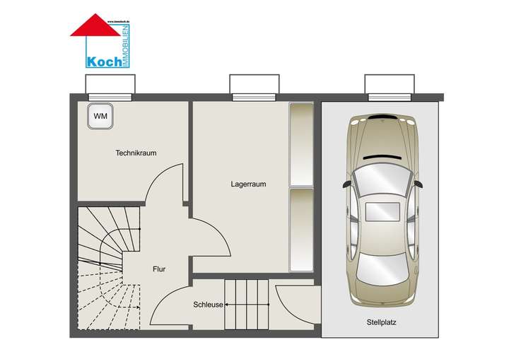 Grundriss UG_Zugang Tiefgarage