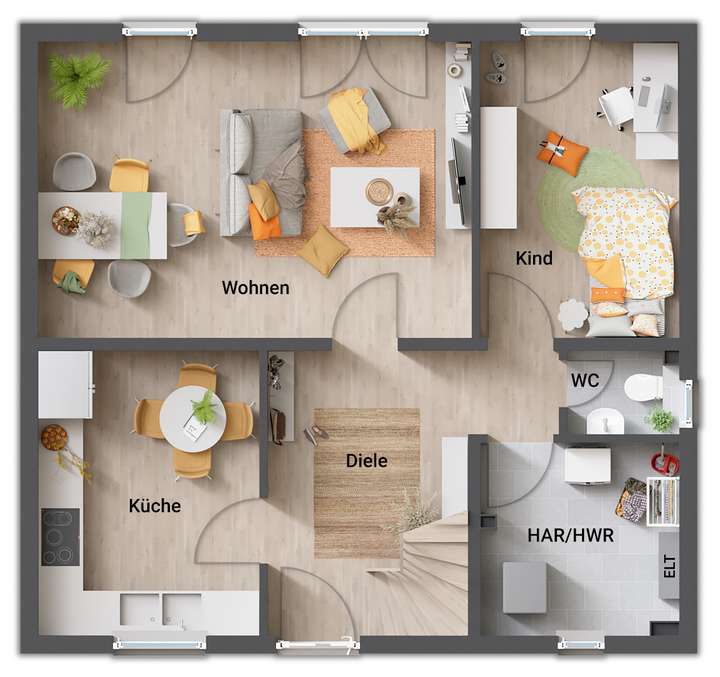 8 - Grundriss-Einfamilienhaus-