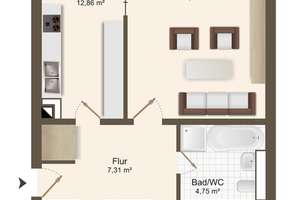 Gepflegte 3-Zimmer-Wohnung mit Loggia und Aufzug – Die vollständige Adresse der Immobilie erhältst du vom Anbieter., 55126 Finthen, Mainz – Vorschaubild 13