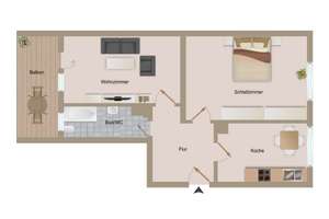 Vermietete 2-Zimmer-Wohnung! Balkon! Tageslichtbad! – Die vollständige Adresse der Immobilie erhältst du vom Anbieter., 1139 Mickten, Dresden – Vorschaubild 5