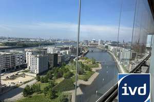 2 Zimmer Wohnung mit Loggia und Ausblick auf die Skyline der Hamburger Hafencity -Erstbezug-