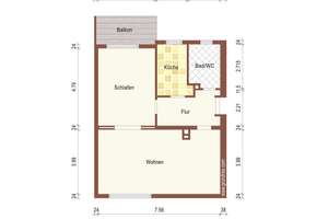 Vermietet 2-Zimmer-Wohnung mit Balkon & 2 Nutzflächen in zentraler Lage von Friesenheim – 67063 Friesenheim, Ludwigshafen am Rhein – Vorschaubild 6