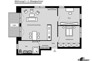 Komfortabel & modern: Barrierearme 3-Zimmer-Wohnung mit tollem Balkon – Die vollständige Adresse der Immobilie erhältst du vom Anbieter., 48157 Gelmer-Dyckburg, Münster – Vorschaubild 14