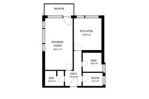 90 m² Wohnkomfort: Helle 3-Zimmer-Wohnung mit Balkon in Köln-Junkersdorf – Die vollständige Adresse der Immobilie erhältst du vom Anbieter., 50858 Junkersdorf, Köln – Vorschaubild 17
