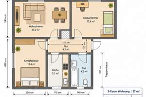 Helle, sanierte 3-Zimmer-Wohnung mit ca. 57 m² Wohnfläche in Silbitz – Formerweg 9, 7613 Silbitz – Vorschaubild 10