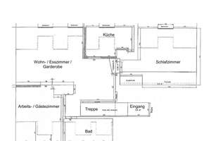 exklusiv möblierte und aussergewöhnliche 3 Zimmer Atelier - Wohnung