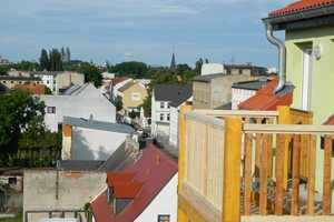 DOMblick vom großen Balkon-Einbauküche-Fußbodenheizung – St.-Michael-Strasse 27, 39112 Magdeburg – Vorschaubild 10