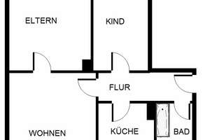 Hier fühlen Sie sich wohl: 3-Zimmer-Wohnung – Elsaßstr. 36, 44793 Kruppwerke, Bochum – Vorschaubild 2