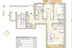 Provisionsfrei | Gehobene Neubau 3-Zimmer Wohnung mit Lift | TG | 2 Balkonen zu veräußern – Die vollständige Adresse der Immobilie erhältst du vom Anbieter., 4275 Südvorstadt, Leipzig – Vorschaubild 8